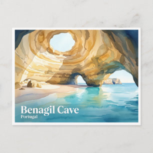 Benagil Cave Carvoeiro Portugal Postcard