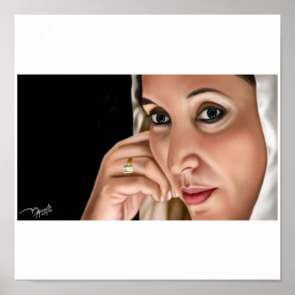benazir-bhutto-shaheed - Customized Poster
