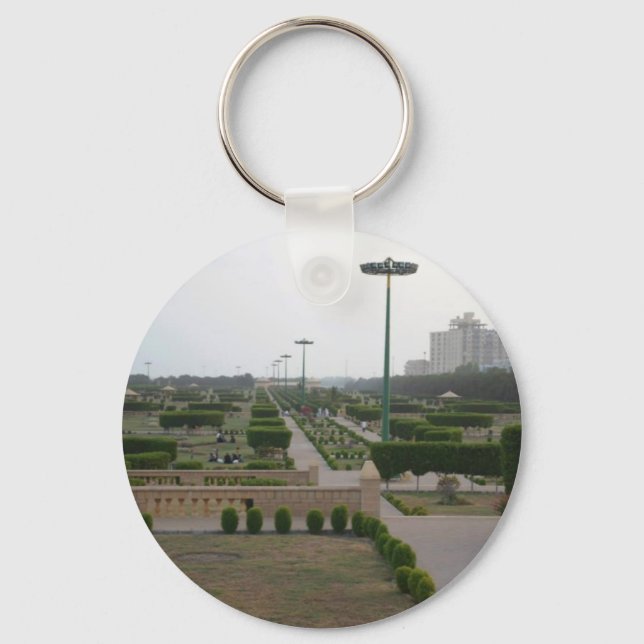 Benazir Park Scenic Landscape Print Keychain (Front)