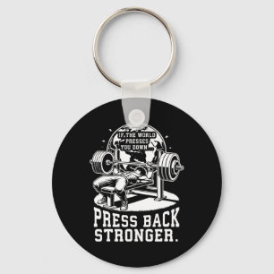 Bench - Anime Bodybuilding Gym Workout Fitness Mot Keychain