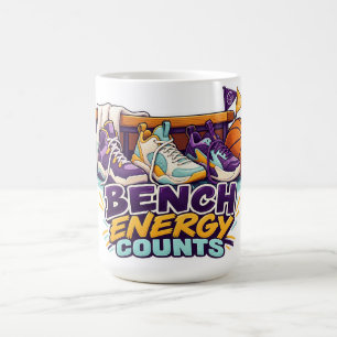 Bench Energy Counts Basketball Sneakers Coffee Mug