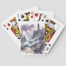 Bench in Front of Lighthouse