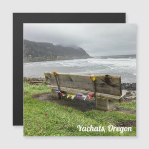 Bench in Yachats, Oregon Magnetic Card