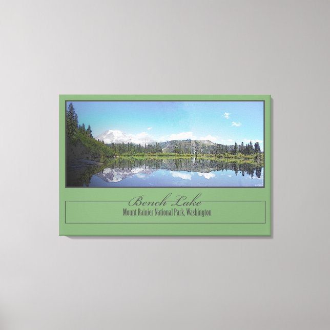 Bench Lake Canvas Print (Front)