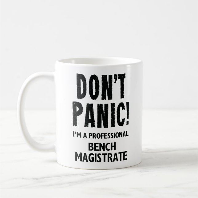 Bench Magistrate Coffee Mug (Left)