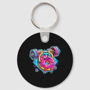 Bench Press Doughnut Weightlifting Bodybuilding Fi Keychain