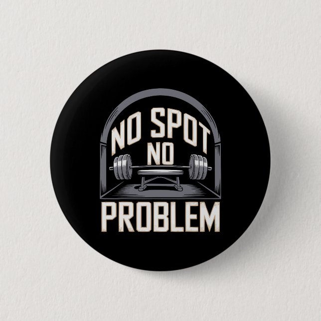 Bench Press Exercise Bodybuilding Fitness Workout  2 Inch Round Button (Front)