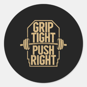 Bench Press Exercise Bodybuilding Fitness Workout  Classic Round Sticker