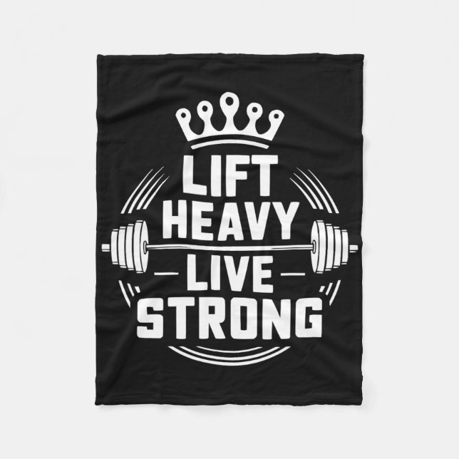 Bench Press Exercise Bodybuilding Fitness Workout  Fleece Blanket (Front)
