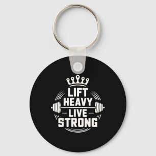 Bench Press Exercise Bodybuilding Fitness Workout  Keychain