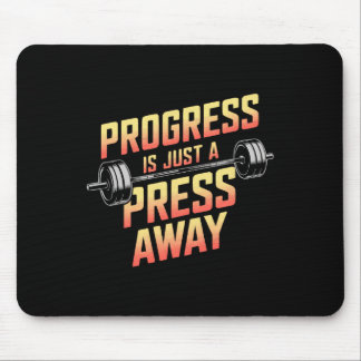 Bench Press Exercise Bodybuilding Fitness Workout Mouse Pad