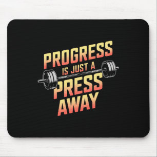 Bench Press Exercise Bodybuilding Fitness Workout Mouse Pad
