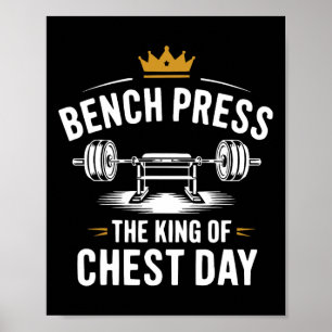 Bench Press Exercise Bodybuilding Fitness Workout  Poster