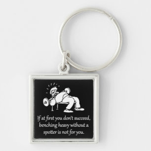 Bench Press - Leave It All In The Gym - Gym Keychain