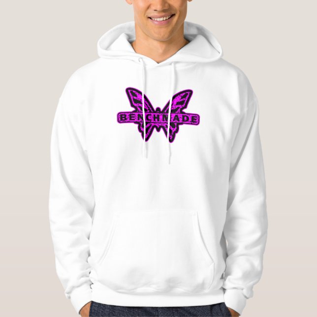 Benchmade Knives Neon Pink Butterfly  Hoodie (Front)
