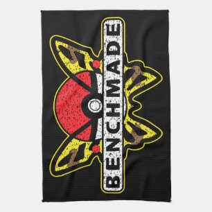 Benchmade Knives Yellow Anime Butterfly Kitchen Towel