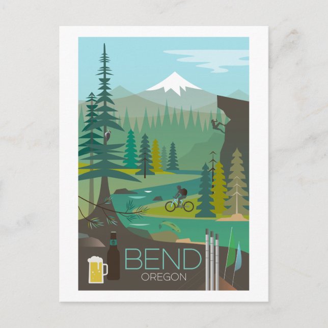 Bend, carte postale de l'Oregon (Devant)