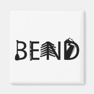 Bend Oregon Activity Letters Button Magnet