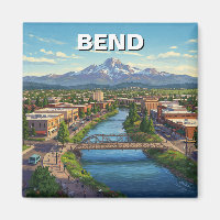 Bend Oregon coast Travel Postcard