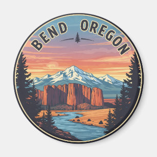 Bend Oregon coast Travel Postcard Magnet
