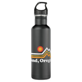Bend Oregon Long Sleeve Shirt - Retro Vintage Moun 710 Ml Water Bottle