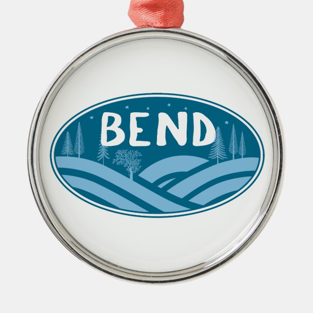 Bend Oregon Outdoors Metal Ornament (Front)