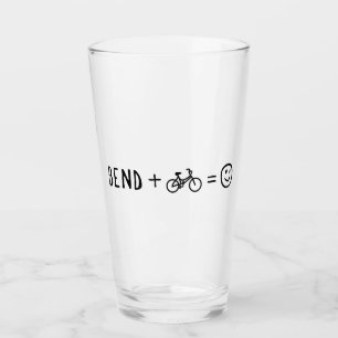 Bend Oregon Plus Bikes Makes You Happy Glass
