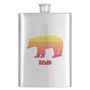 Bend Oregon Rainbow Bear Hip Flask