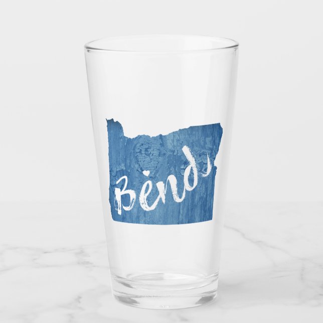 Bend, Oregon Wood Grain Glass (Front)