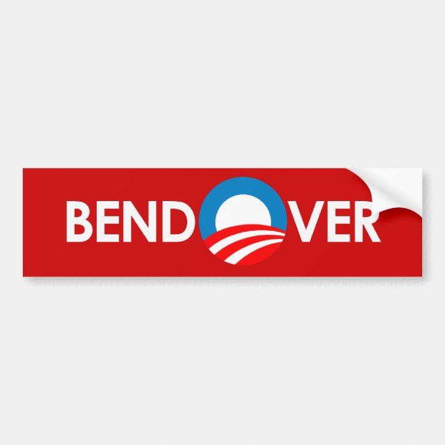 BEND OVER BUMPER STICKER (Front)