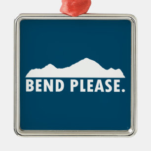 Bend Please Metal Ornament