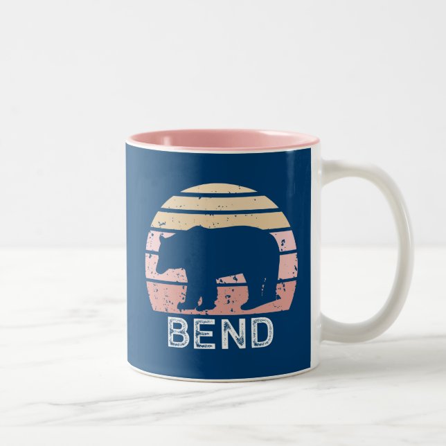 Bend Retro Bear Two-Tone Coffee Mug (Right)