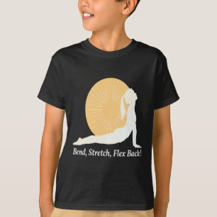 Bend Stretch Yoga Sunrise Pose Wellness Motivation T-Shirt