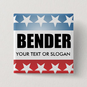 BENDER 2010 2 INCH SQUARE BUTTON