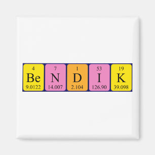 Bendik periodic table name magnet