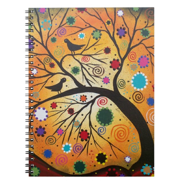 Bendind Branches By Lori Everett Day Of The Dead Notebook (Front)