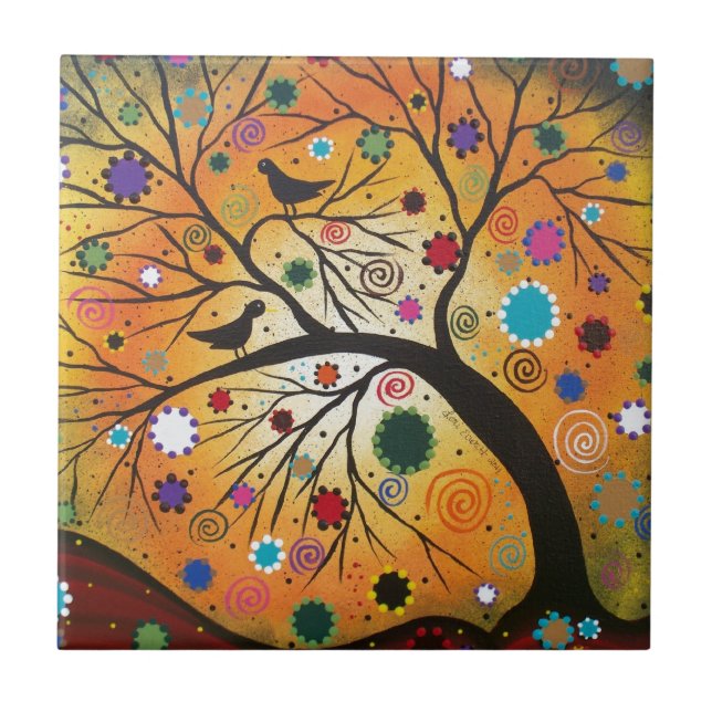 Bendind Branches_Everett, Day Of The Dead, Mexican Tile (Front)