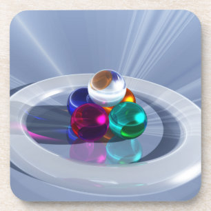 Bending Light Cork Coaster