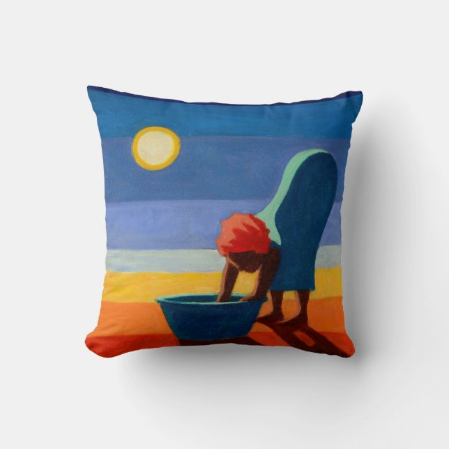 Bending Woman 2005 Throw Pillow (Front)