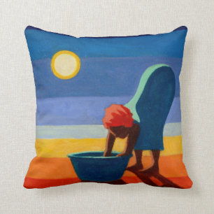 Bending Woman 2005 Throw Pillow