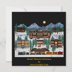 Bend's Historic Christmas Sticker Invitation