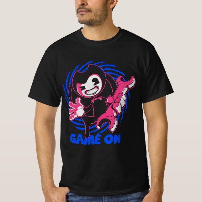 BENDY GAME ON  T-Shirt (Front)
