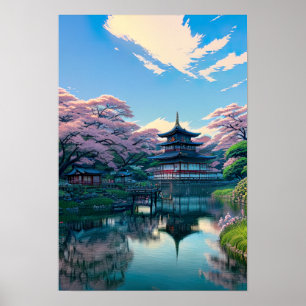Beneath the Blossoms, Countryside Shrine Poster
