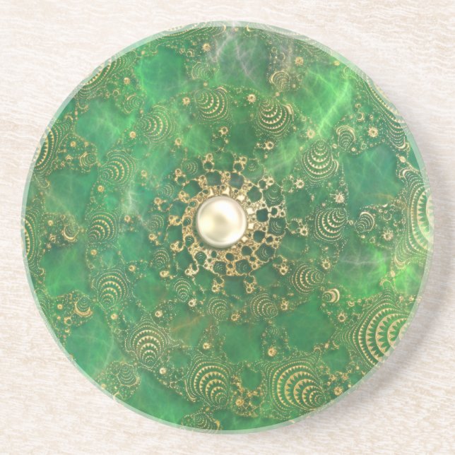 Beneath the Emerald Sea Coaster (Front)