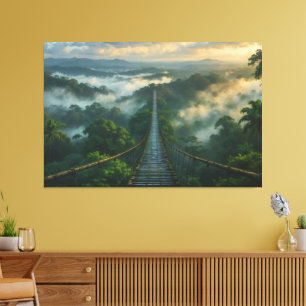 Beneath the mist a secret  canvas print
