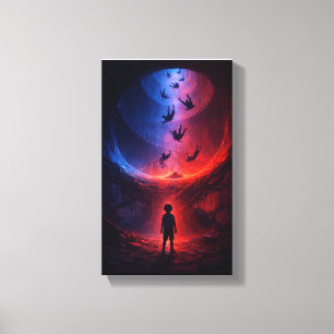 Beneath the Spiral of Falling Souls Canvas Print