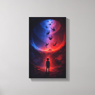 Beneath the Spiral of Falling Souls Canvas Print