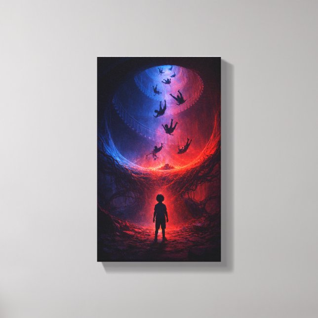 Beneath the Spiral of Falling Souls Canvas Print (Front)