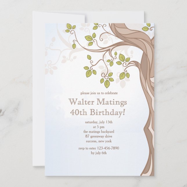 Beneath The Tree Invitation (Front)