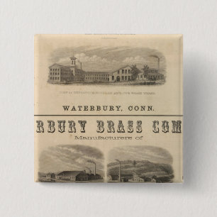 Benedict and Burnham Manufacturing Company 2 Inch Square Button